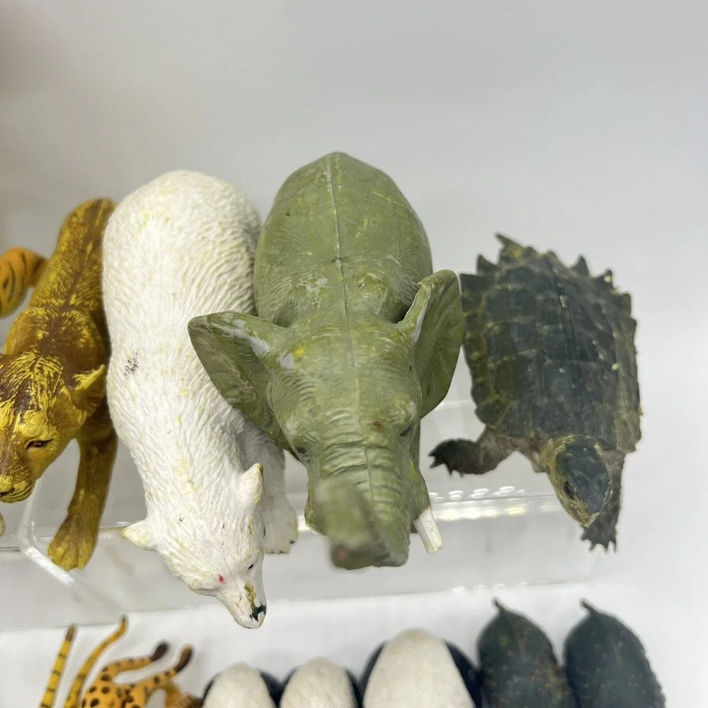 AAA Triple A‎ Zoo Animals Lot Of 25 Heavy Rubber Animal Vintage Elephant Turtle